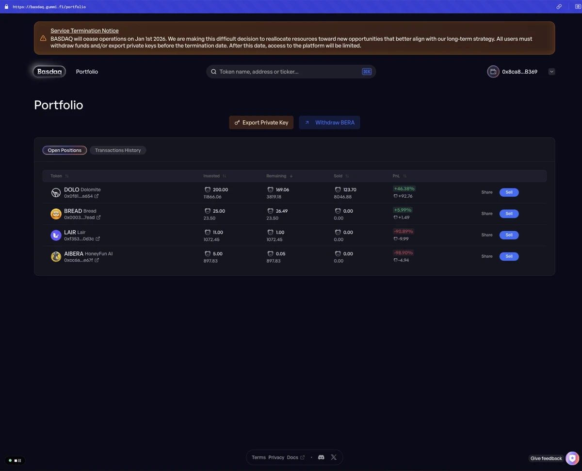 Basdaq screenshot