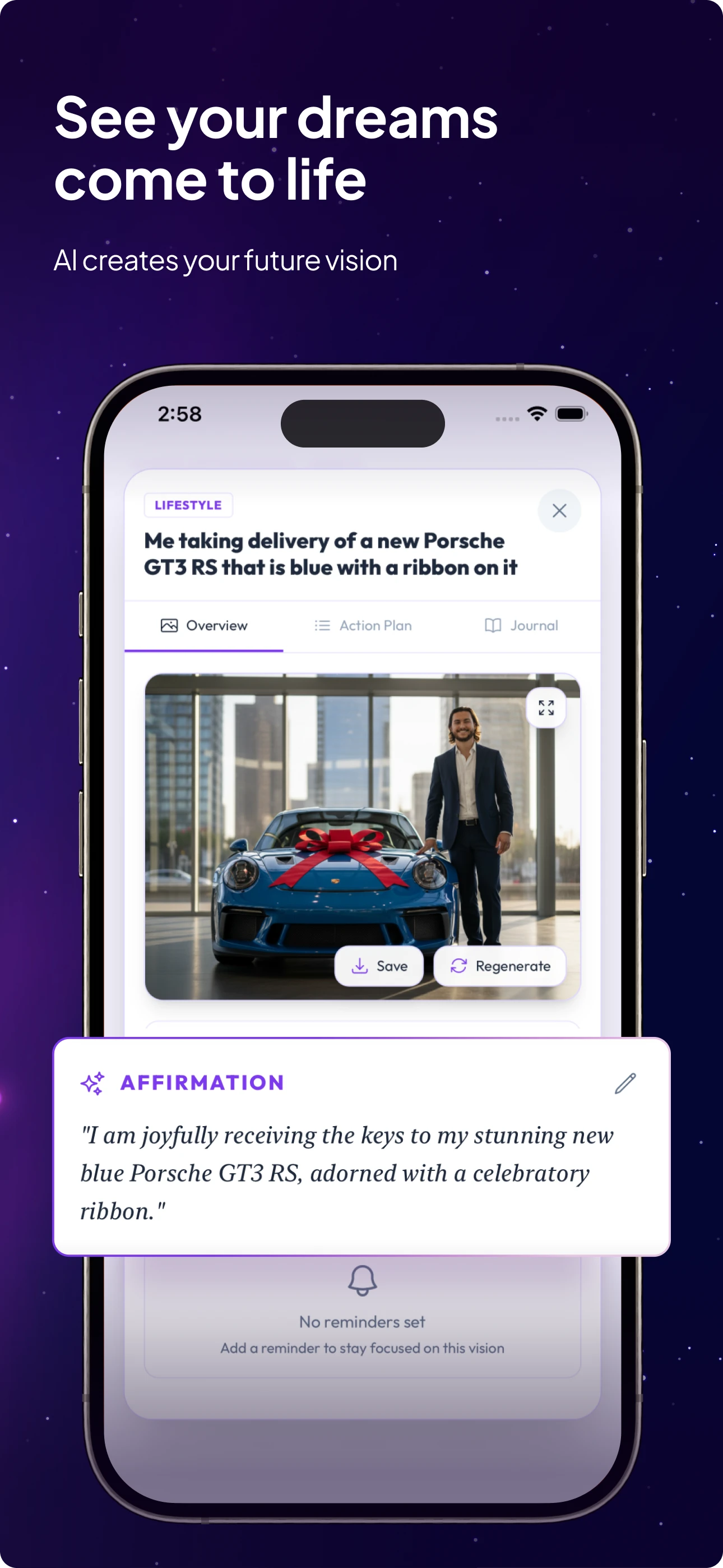 DreamSelf AI generation